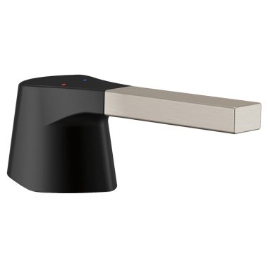 Click here to see Delta RP84411SM Delta Zura Metal Lever Handle Kit w/ Accent, Stainless/Matte Black - RP84411SM