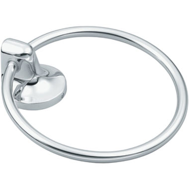Click here to see Moen BP5886CH Moen Aspen Round Wall Mounted Hand Towel Ring, Zinc Alloy Constructed, Chrome - BP5886CH