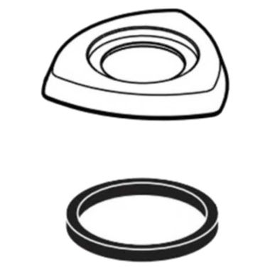 Click here to see Delta RP84831 Delta RP84831 Chrome Roman Tub Handle Base With Gasket