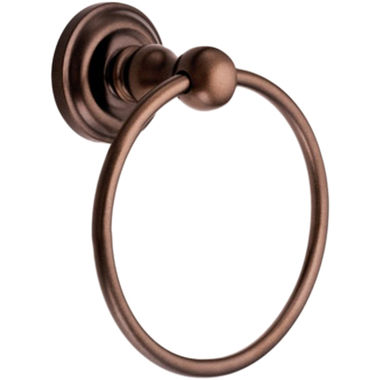 Click here to see Moen BP6986OWB Moen Madison Round Wall Mounted Hand Towel Ring, Steel Constructed, Old World Bronze - BP6986OWB