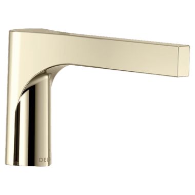 Click here to see Delta RP84846PN Delta Zura Polished Nickel Tub Spout for Delta  T4774-FL Floor-Mount Tub Filler, Single-Hole Installation, 9-3/16in Spout Reach, Rigid Spout - RP84846PN