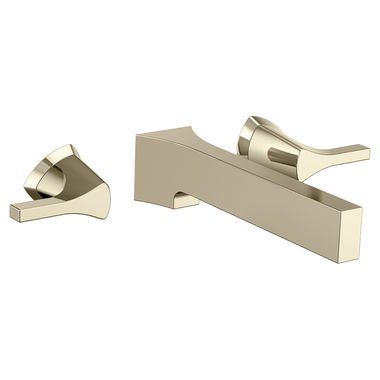 Click here to see Delta T3574LF-PNWL Delta Zura Wall-Mount Polished Nickel Lavatory Faucet for 8