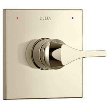 Click here to see Delta T14074-PN Delta Zura Monitor 14 Series Valve Trim, Lever Handle, Polished Nickel - T14074-PN