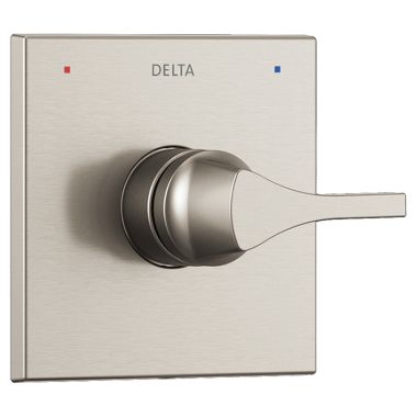 Click here to see Delta T14074-SS Delta Zura Monitor 14 Series Valve Trim, Lever Handle, Stainless Steel - T14074-SS
