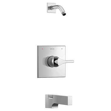 Click here to see Delta T14474-LHD Delta Zura Monitor 14 Series Pressure-Balanced Single-Handle Tub/Shower Faucet, Lever Handle, Less Showerhead, Chrome - T14474-LHD