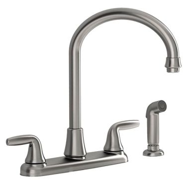 Click here to see American Standard 9316451.075 American Standard Jocelyn Kitchen Faucet, 7-3/4 in X 7-1/2 in Spout, Stainless Steel