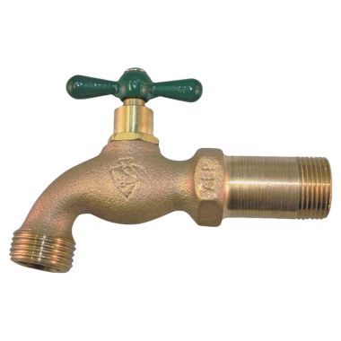 Click here to see Arrowhead Brass 201LF Arrowhead 201 Shank-On Thread Hose Bibb, 1/2 in MIPT Inlet, 3/4 in Hose Thread Outlet, 125 psi