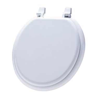 Click here to see Bemis 7M66 000 Bemis 7M66 000 Economy Toilet Seat, Round Bowl, Molded Wood, White