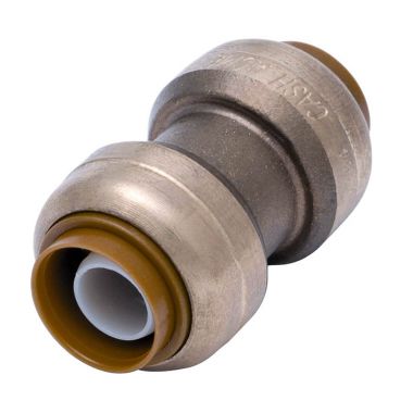 Click here to see Cash Acme U020LFA SharkBite U020LFA Push Fit Straight Tube Coupling, 1