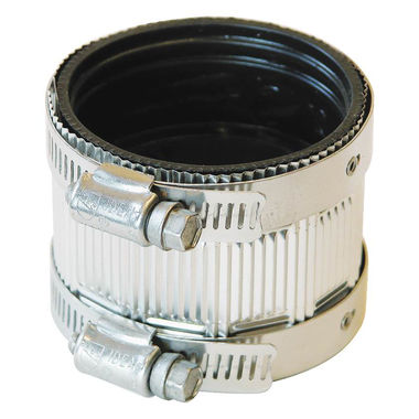Click here to see Fernco PNH-22 Fernco PNH-22 Flexible Pipe Coupling, 2 in x 2.13 in, No Hub, 4.3 psi, PVC