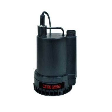 Click here to see Red Lion RL-MP16 Red Lion Submersible Utility Pump with 8' Cord, 1/6 HP, 115V, 2A, Thermoplastic, 1