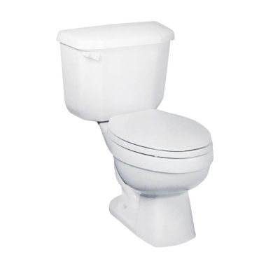 Click here to see Peerless Pottery 42510JB-00 John-In-a-Box 42510JB-00 Fully Glazed Flush Toilet, 1.6 gpf, Round, 12 in Rough-In, Vitreous China