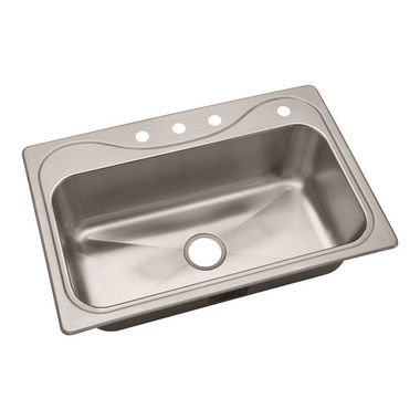 Click here to see Sterling 45987-4-NA sink single bowl SS 33x22x9 4h