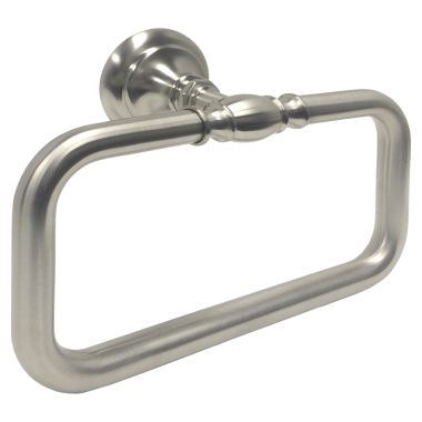 Click here to see Kohler 72571-BN Kohler Artifacts Rectangular Wall Mounted Towel Ring, Metal Constructed, Brushed Nickel - K-72571-BN