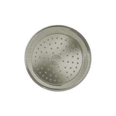 Click here to see Kohler 72773-BN Kohler Artifacts Single-Function Shower Head with Katalyst Technology, MasterClean Spray Face, 2.5 GPM, Vibrant Brushed Nickel - K-72773-BN