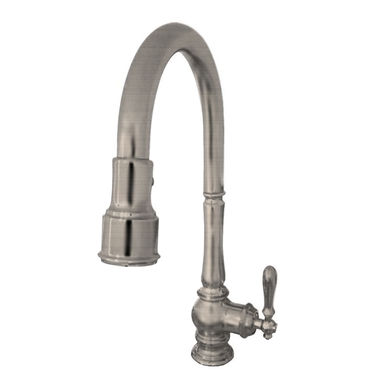 Click here to see Kohler 99259-VS Kohler Artifacts Single Handle Pull-Down Kitchen Sink Faucet, 3-Function, Vibrant Stainless - K-99259-VS