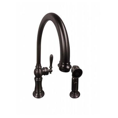 Click here to see Kohler 99262-2BZ Kohler Artifacts Single Handle High Arc Kitchen Sink Faucet w/ Side Spray, Oil Rubbed Bronze - K-99262-2BZ