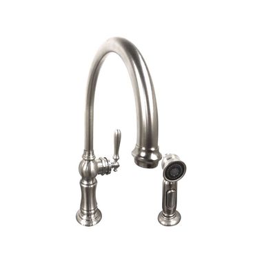 Click here to see Kohler 99262-VS Kohler Artifacts Single Handle High Arc Kitchen Sink Faucet w/ Side Spray, Vibrant Stainless - K-99262-VS