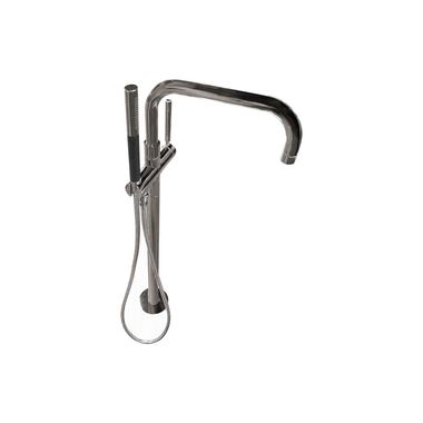 Click here to see Kohler T97328-4-BN Kohler Purist Single-Handle Freestanding Tub Filler Trim with Hand Shower, Brushed Nickel Finish, 7 GPM Tub Spout - K-T97328-4-BN