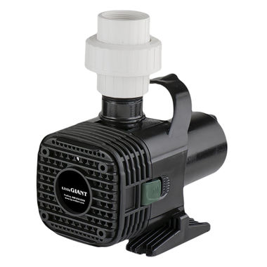 Click here to see Little Giant 566724 Little Giant Wet Rotor Water Feature Pump, 21.58 gpm, 115 Volts, 20 ft. Cord Length, 1-1/2-inch MNPT Discharge - F10-1200 566724