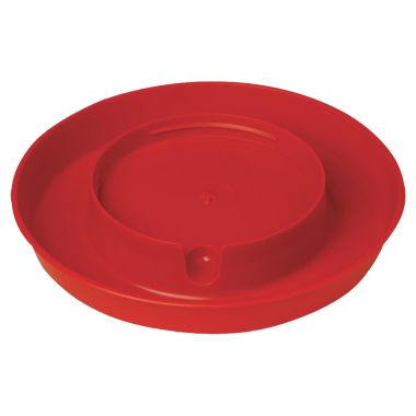 Click here to see Miller Mfg 750 Little Giant 750 Screw-On Poultry Base, For Use With 1 gal Screw-On Waterer Jar, Polystyrene, Red