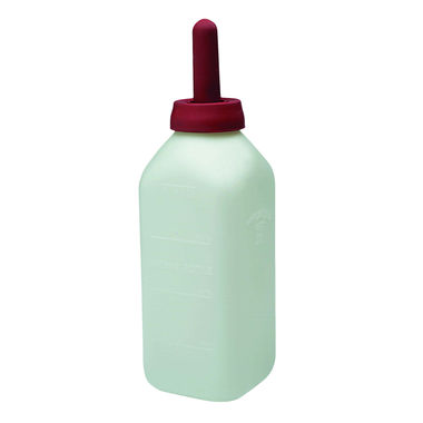Click here to see Miller Mfg 9812 Little Giant 9812 Calf Bottle With Snap-On Nipple, 2 qt, 10 in Bottle Height, 1 in Nipple Diameter
