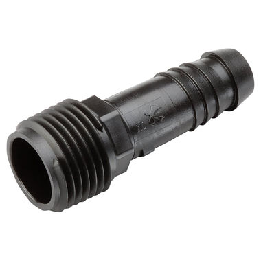 Click here to see Rainbird SWGA050 Rain Bird SWGA050 Swing Pipe Adapter, 1/2 X 1/2 in, MNPT X Barbed, 80 psi, Robust Acetal