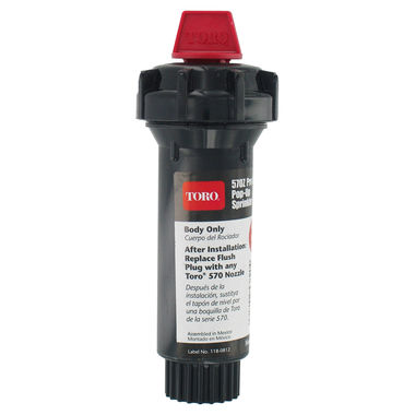 Click here to see Toro 53820 Toro 570Z Pro 53820 Pop-Up Fixed Spray Body With Flush Plug, 1/2 in FNPT, 3 in Pop Up