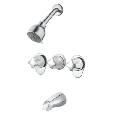 Click here to see Pfister G01-3410 Pfister G01-3410 Chrome 01 Series 3 Handle Tub/Shower Trim