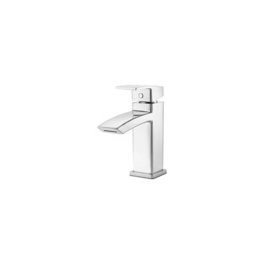 Click here to see Pfister LG42-DF1C Pfister Kenzo Single-Hole Deck-Mount Bathroom Faucet with Pop-Up Drain, Laminar Flow, Single-Handle, 1.2 GPM, Lever Handle, Polished Chrome - LG42-DF1C