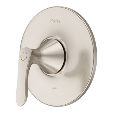 Click here to see Pfister R89-1WRK Pfister Weller Pressure Balance Valve Trim, Lever Handle, Brushed Nickel - R89-1WRK