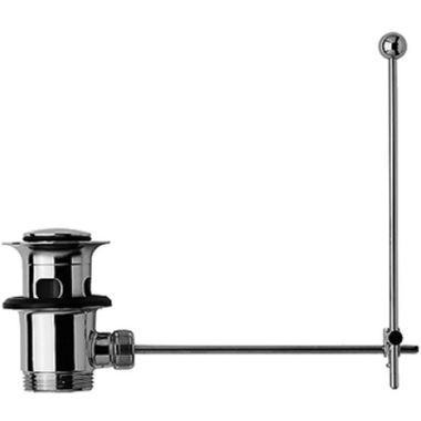 Click here to see Duravit 50511092 Duravit 0050511092 Pop-Up Basin Waste with Vertical Lever and Tail-Piece in Chrome