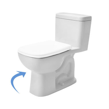 Click here to see Duravit 113010082 Duravit 0113010082  D-Code Elongated One Piece Toilet White