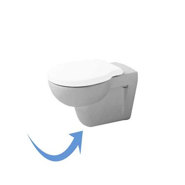 Click here to see Duravit 175090092 Duravit 0175090092 Foster Dual Flush One-Piece Wall Mounted Round Toilet Bowl in White Finish
