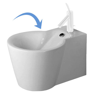 Click here to see Duravit 274150000 Duravit 0274150000 Starck 1 Single Hole Wall Mount Bidet in White Finish 