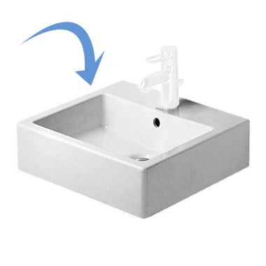 Click here to see Duravit 0454500027 Duravit 0454500027 Vero Ground-Mounted Rectangular Washbasin, White Alpin 