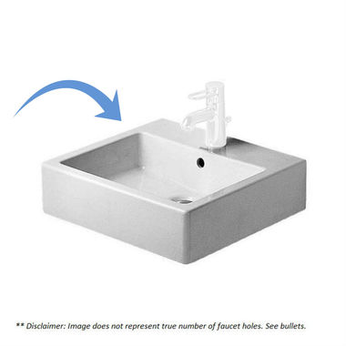 Click here to see Duravit 454500030 Duravit Vero Wall Mount Ceramic Bathroom Sink 0454500030 White
