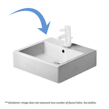 Click here to see Duravit 454500060 Duravit Vero Wall Mount Ceramic Bathroom Sink 0454500060 White