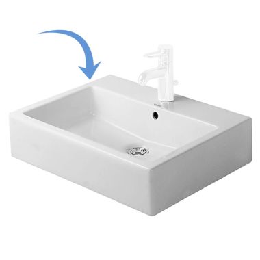 Click here to see Duravit 0454600000 Duravit 0454600000 Vero Wall-Mounted Rectangular Washbasin, White Alpin 