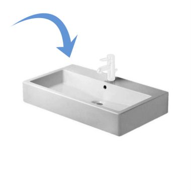 Click here to see Duravit 0454700027 Duravit 0454700027 Vero Ground-Mounted Rectangular Washbasin, White Alpin
