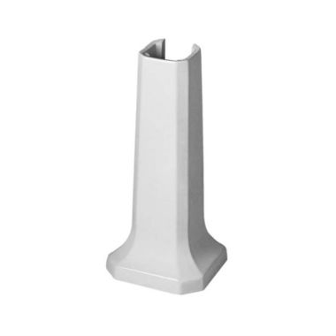 Click here to see Duravit 0857910000 Duravit 1930 Series Ceramic Sink Pedestal Leg for 043860 Bathroom Sink, White - 0857910000 