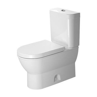 Click here to see Duravit 2126010000 Duravit 2126010000 Darling New Single Flush Two-Piece Floor Mounted Elongated Toilet Bowl - White