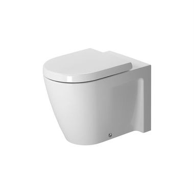 Click here to see Duravit 2128090092 Duravit 2128090092 Starck 2 One-Piece Floor Standing Back-to-Wall Elongated Toilet - White