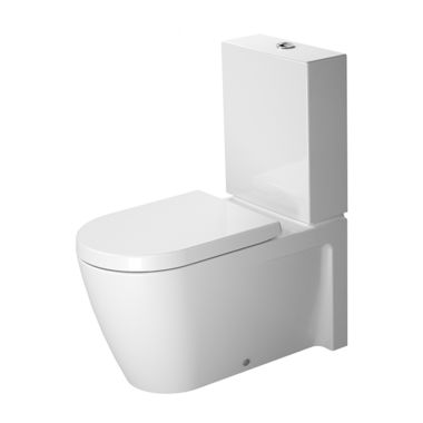 Click here to see Duravit 2129090092 Duravit 2129090092 Starck 2 Dual Flush Two-Piece Floor Mounted Close Coupled Elongated Toilet Bowl- White