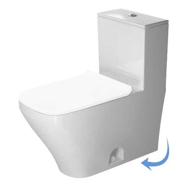 Click here to see Duravit 2157010005 Duravit 2157010005 DuraStyle Single Flush/Dual Flush One-Piece Floor Mounted Close Coupled Elongated Toilet - White
