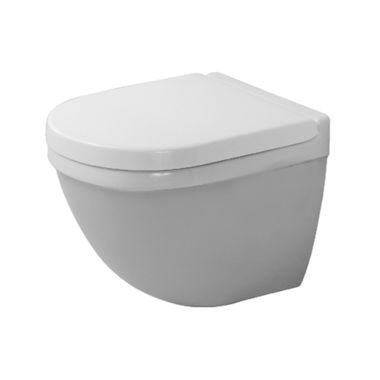Click here to see Duravit 2227090092 Duravit 2227090092 Starck 3 Dual Flush One-Piece Wall Mounted Compact Elongated Toilet - White