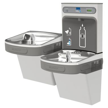 Click here to see Elkay LZSTL8WSVRSK Elkay LZSTL8WSVRSK n EZ-H2O Two-Station Cooler Kit