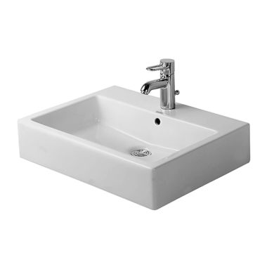 Click here to see Duravit 04546000271 Duravit 04546000271 Vero Wall-Mounted Porcelain Bathroom Sink  White