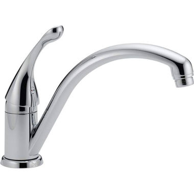 Click here to see Delta 141-DST Delta Collins Single Handle Kitchen Faucet, Chrome - 141-DST