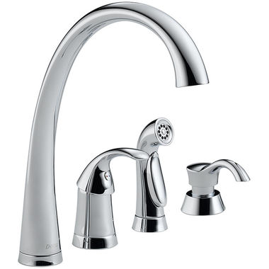 Click here to see Delta 4380-SD-DST Delta 4380-SD-DST Pilar 1 Hndl Kit Faucet W/Spry Chrome